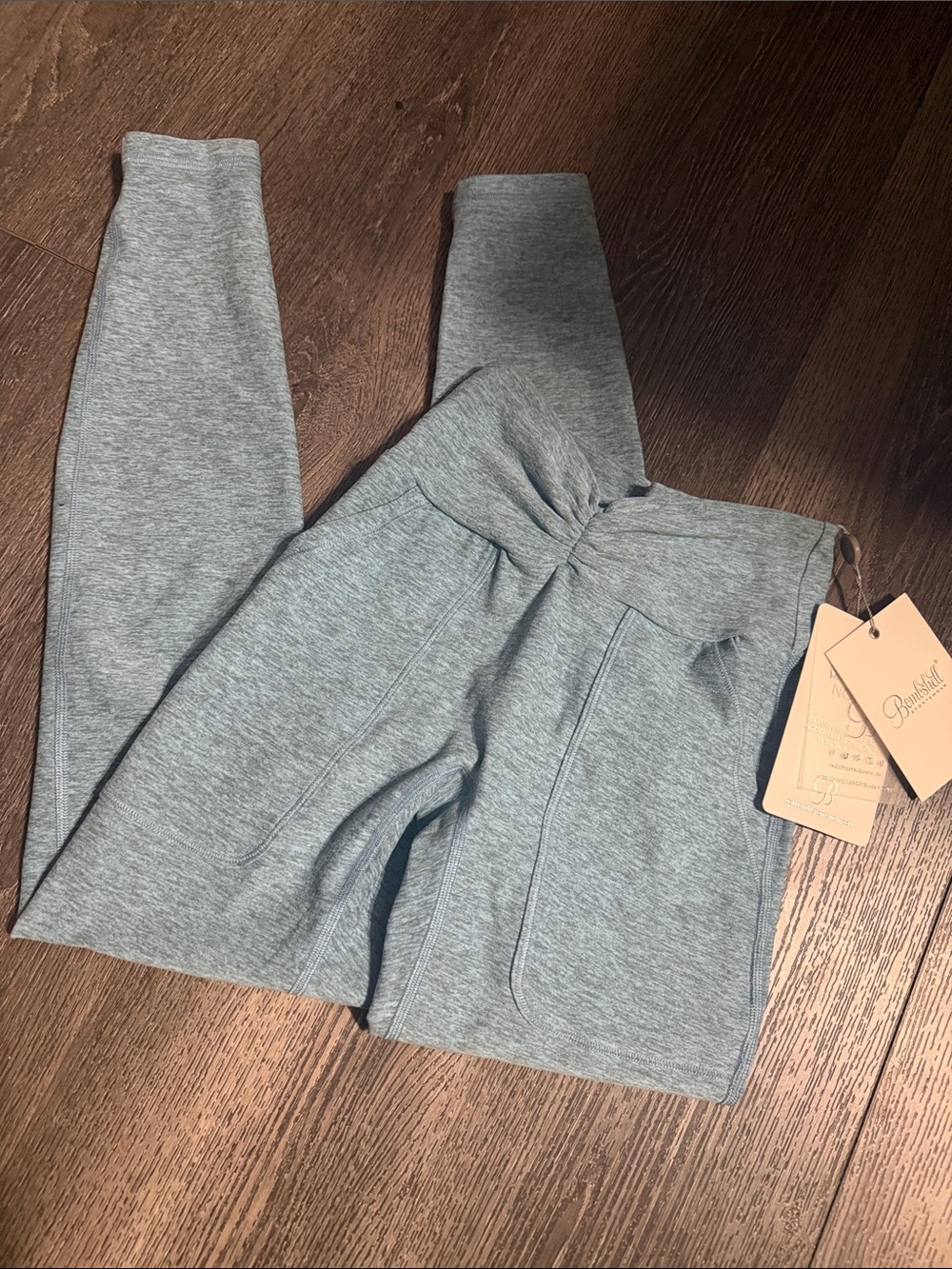 Bombshell sportswear heathered blue leggings